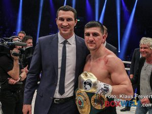 Marco Huck mit Wladimir Klitschko