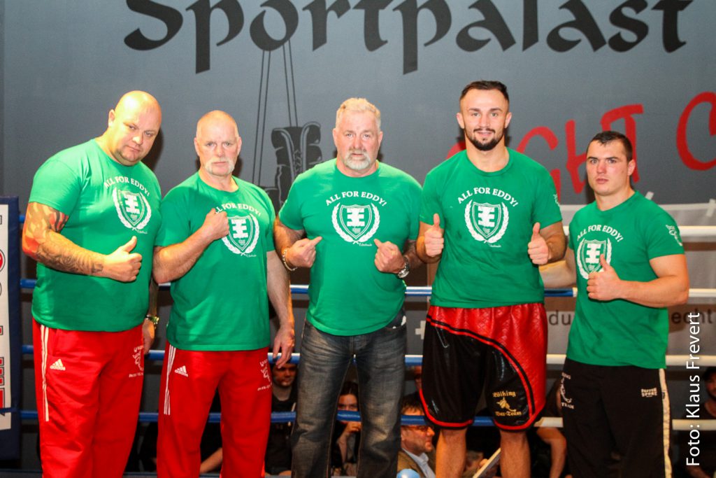 Winfried „Winne“ Spiering mit Hartmut Schröder, Elvis Hetemi und Angelo Frank