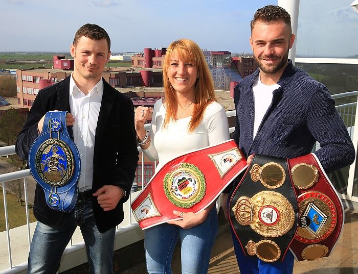 Robert Stieglitz, Sandra Atanassow und Dominic Bösel - Foto: Team SES