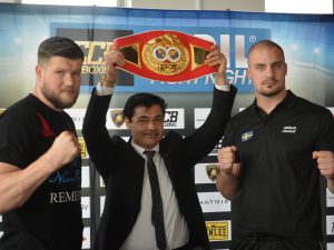 Alexander Dimitrenko, Erol Ceylan und Adrian Granat - Foto: EC Boxing