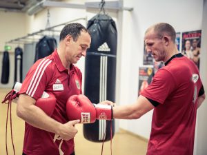 Michael Timm mit Jürgen Brähmer - Foto: World Boxing Super Series